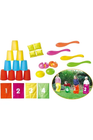 HAPPY SUMMER Party Game Set Patterned