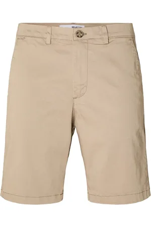 SELECTED Slhslim-Miles Flex Shorts Noos Beige