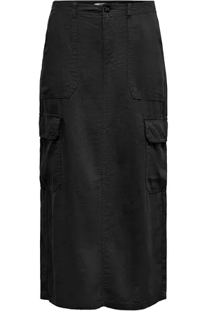 ONLY Onlmalfy-Caro Linen Long Skirt Pnt