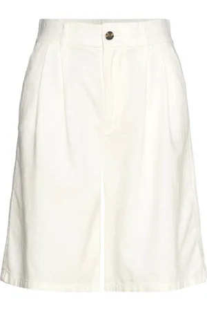ONLY Onlcaro Hw Wide Linen Bl Shorts Cc Tlr Cream