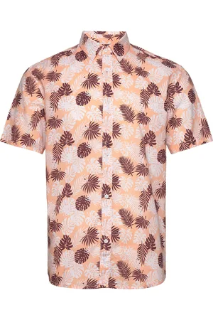 TOM TAILOR Relaxed Printed Slubyarn Shirt Pink