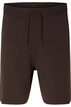 SELECTED Slhteller Knit Shorts Brown