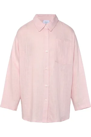 Grunt Latti Ls Linen Shirt Red