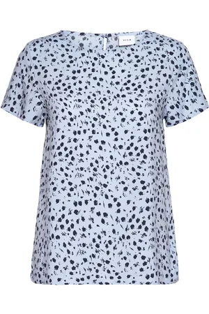 VILA Vipaya S/S Top - Noos Blue
