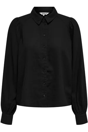 ONLY Onlcaro L/S Linen Bl Puff Shirt Cc Pnt