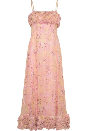 by Ti Mo Organza Strap Dress Pink