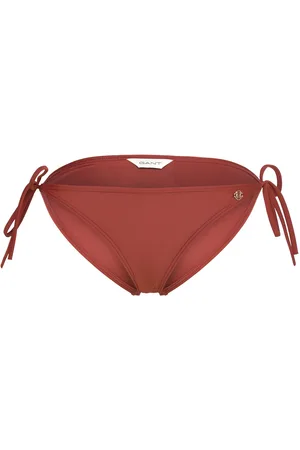 GANT Tie Side Bikini Bottom Brown