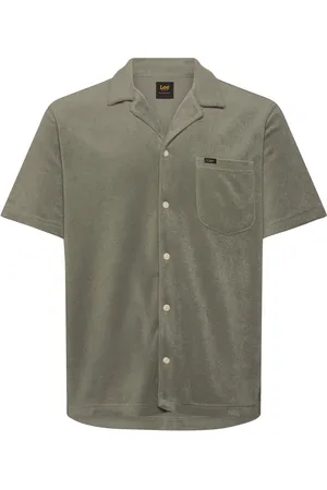 Lee Knit Camp Shirt Green