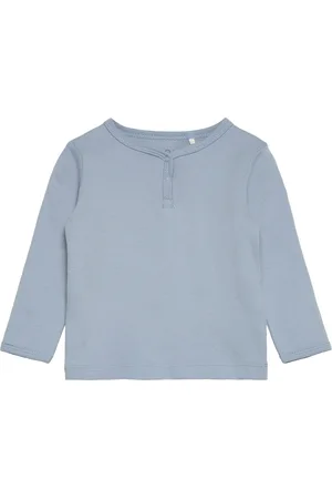 FIXONI Blouse Ls - Solid Blue
