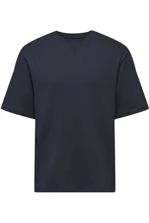 Only & Sons Onsmoab Life Rlx Ss Sweat Navy