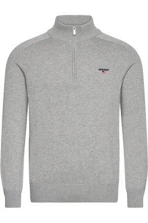 SEBAGO Kyle Half Zip Sweater Grey