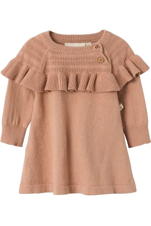 Lil Atelier Nbfnina Ls Knit Dress Lil Brown