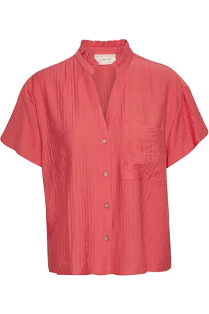 Cream Crlori Blouse Red