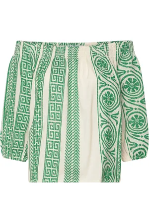 Minus Msmerilla Off Shoulder Blouse Green