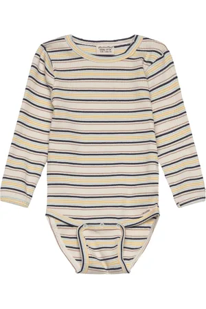 Minymo Body Ls Y/D Rib Patterned