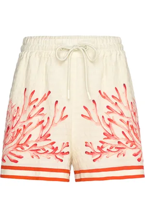 By Malina Iris High Rise Drawstring Shorts Patterned