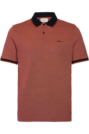 GANT 4-Col Oxford Ss Pique Orange