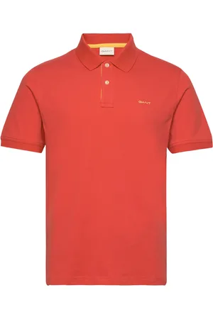 GANT Reg Contrast Pique Ss Polo Orange