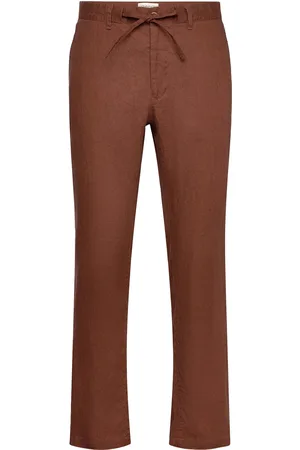 GANT Relaxed Linen Ds Pants Brown