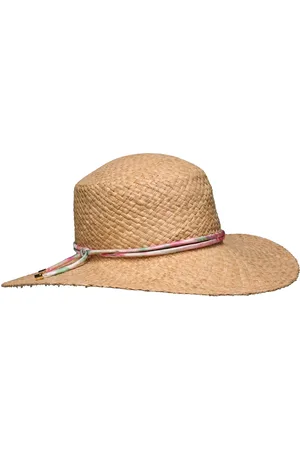 Ralph Lauren Logo-Charm Straw Sun Hat Beige