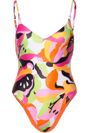 Seafolly Rio V Neck Piece Patterned