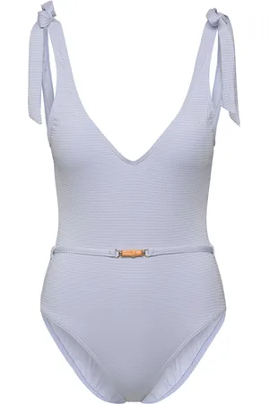 By Malina Sally V-Neck Swimsuit Blue