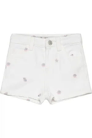 MANGO Printed Denim Shorts
