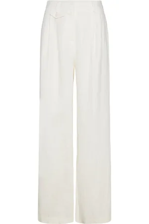 By Malina Mya Double Pleat Wide Linen Pants