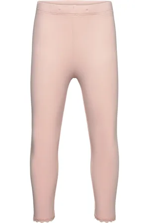 Lindex Capri Leggings With Lace Pink
