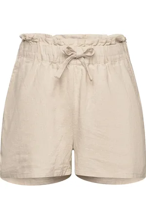 Lindex Shorts Linen Beige