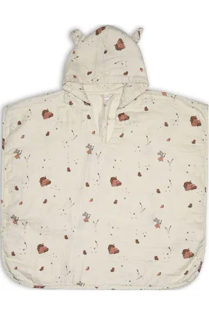 Nuuroo Flor Muslin Poncho Patterned
