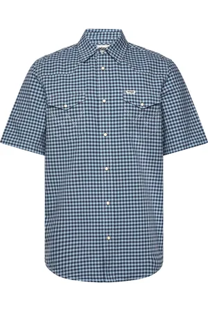 Wrangler Ss Western Shirt Blue