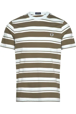 Fred Perry Stripe T-Shirt Green