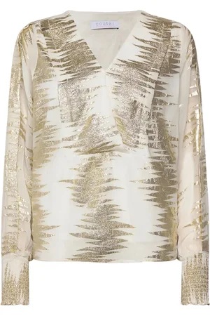 Coster Copenhagen Shirt With Lurex Pattern Gold