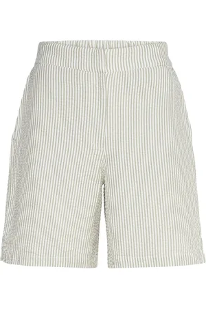SELECTED Slfvittoria Hw Wide Striped Shorts B Patterned