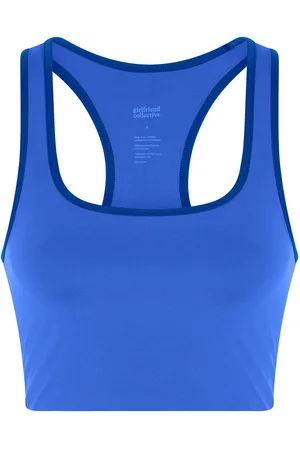 GIRLFRIEND COLLECTIVE Tipped Paloma Bra Blue