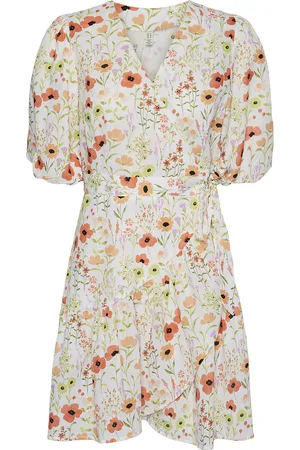 Y.A.S Field 2/4 Wrap Dress Cream