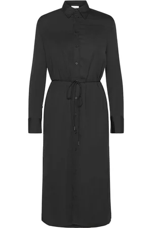 Calvin Klein Recycled Cdc Midi Shirt Dress Black