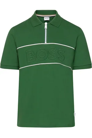 HUGO BOSS Short Sleeve Polo Green