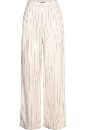 Lindex Trouser Ragna With Pleats Cream
