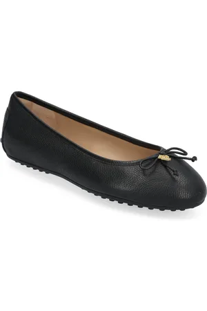 Ralph Lauren Jayna Pebbled Leather Driver Flat