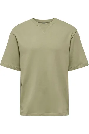 Only & Sons Onsmoab Life Rlx Ss Sweat Green