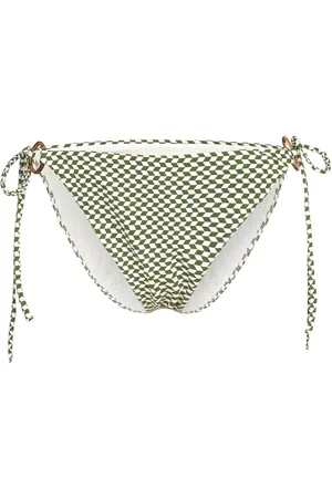 Etam Vaiana Swimsuit Bikini String Bottom Green