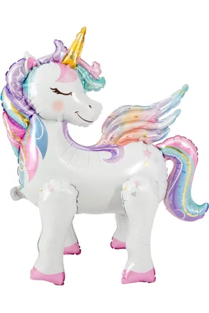 Joker Foil Balloon Unicorn 3D Patterned