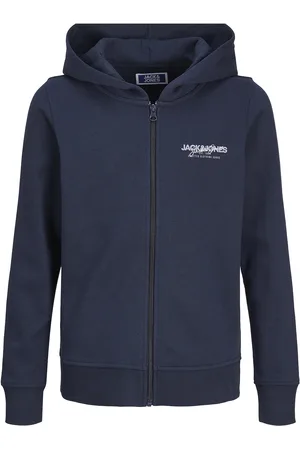 JACK & JONES Jjalvis Sweat Zip Hood Jnr Navy Jack & J S