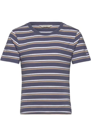 GANT Striped T-Shirt Navy