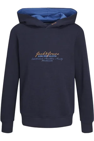 JACK & JONES Jjgreat B2S Logo Sweat Hood Mni Navy Jack & J S
