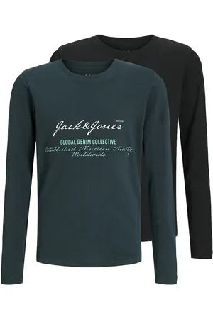 JACK & JONES Jjgreat B2S Logo Tee Ls 2Pk Mp Jnr Patterned Jack & J S