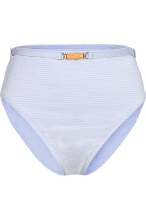 By Malina Sirine High Rise Bikini Bottoms Blue