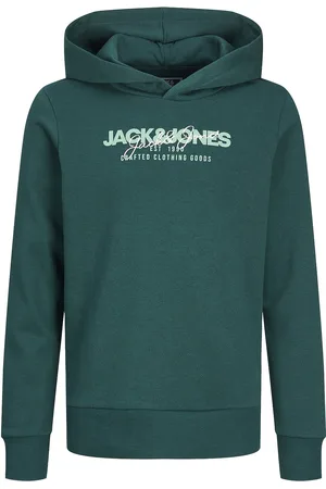 JACK & JONES Jjalvis Sweat Hood Jnr Green Jack & J S